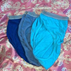 3 Pairs of Underwear, Dark Blue, Light Blue, and Sky Blue, Size 6, Brand New!!